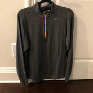 Grey Nike Half Zip w/ Orange Zipper